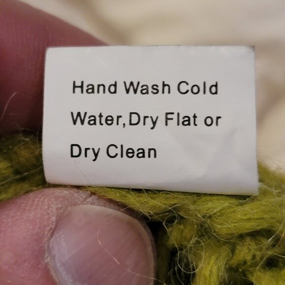 Suss Green Alpaca Blend Open Knit Sweater | Size M/L - Picture 8 of 10